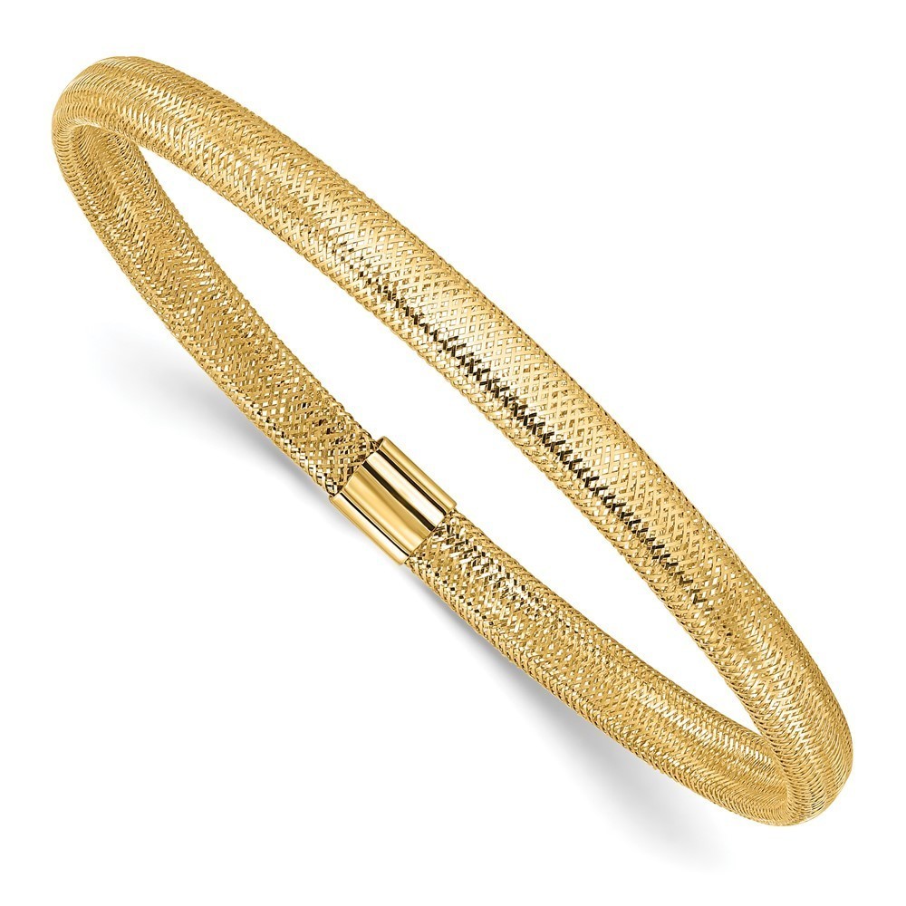 10k Yellow Gold Polished Stretch Bracelet